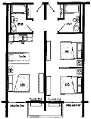 3HAB/2BA - Volunteer Studios