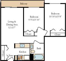 Independence Place Apartments: A 55 and Be... – 2 Bedroom, 1 Bath