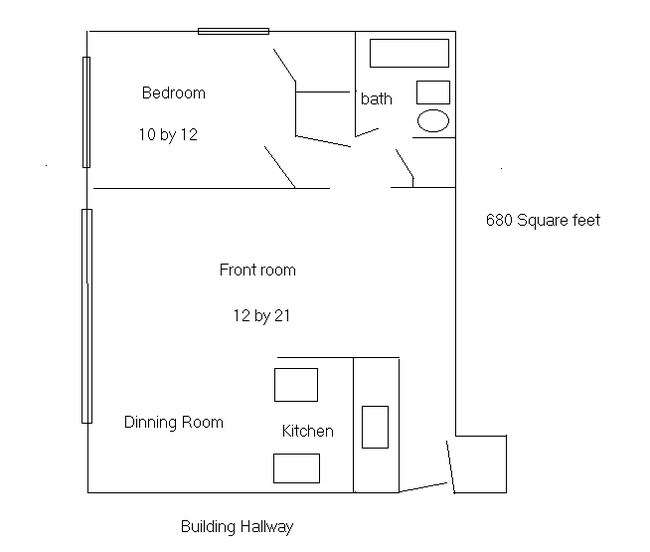 1BR/1BA - The Washington Apartments
