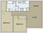 2 BD/1 BA