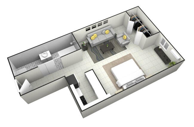 Plano de planta - Aventura Oaks Apartments