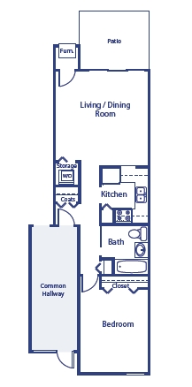 1BR/1BA - Parkview Tower & Square