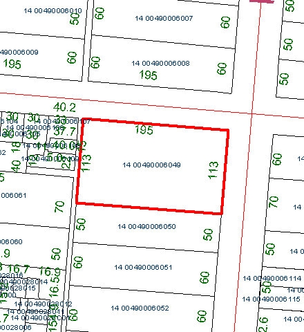 Mapa de la parcela - Myrtle Street Classic Apartments