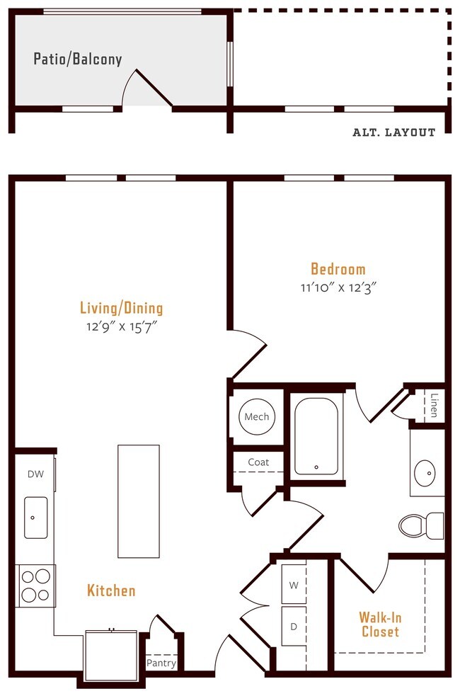 Plano de planta - Alexan Pena Station West
