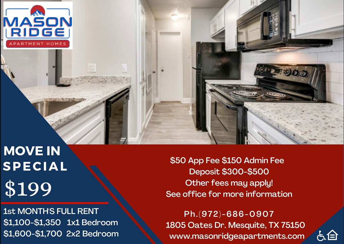 Mason Ridge Apartment Homes 1805 Oates Dr Mesquite, TX Apartments