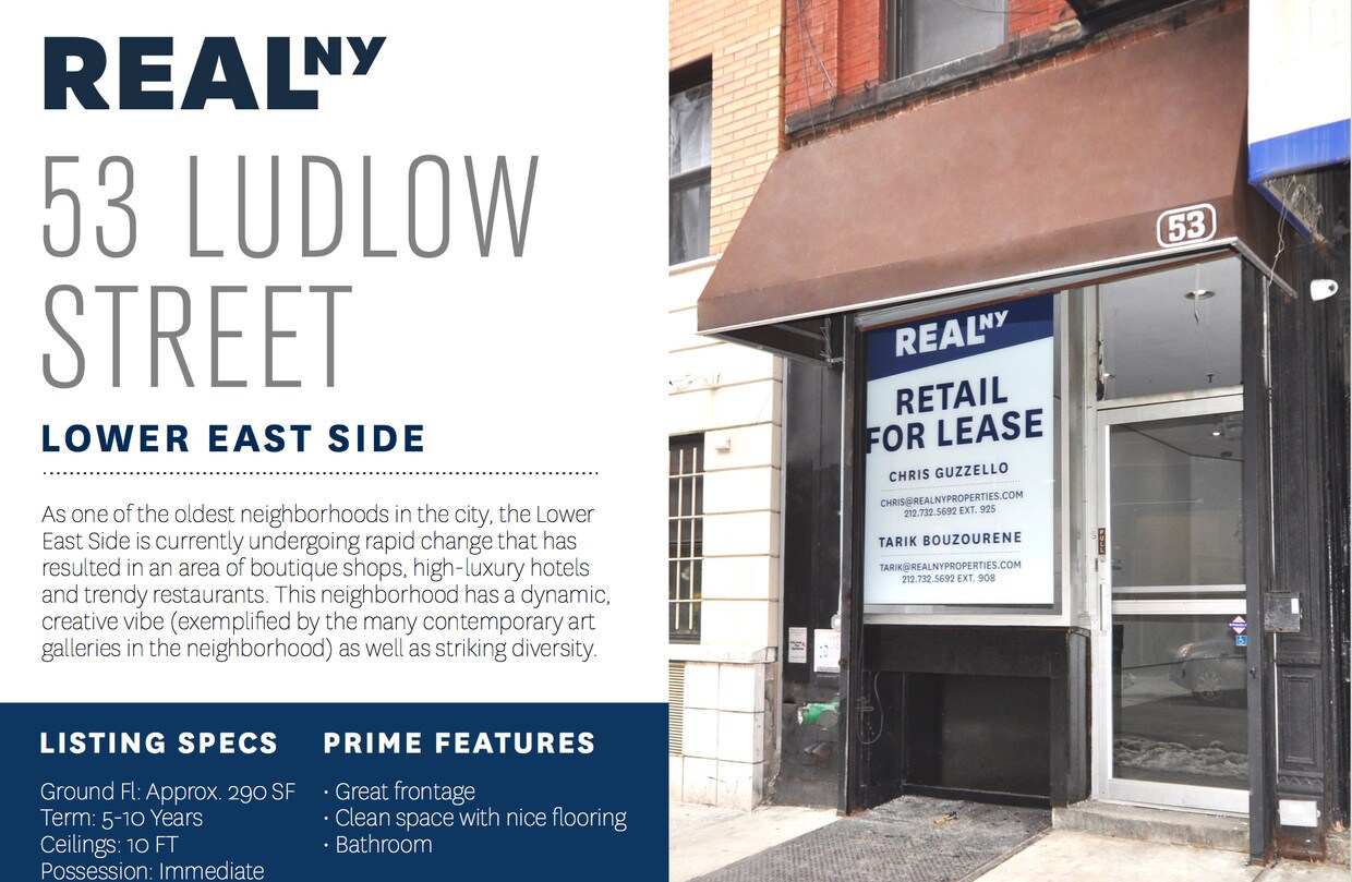 Frontage - 53 Ludlow St