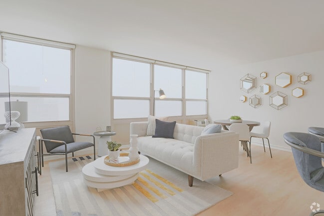 2 BR, 1 BA - Living Room - 2101 Michigan Apartments