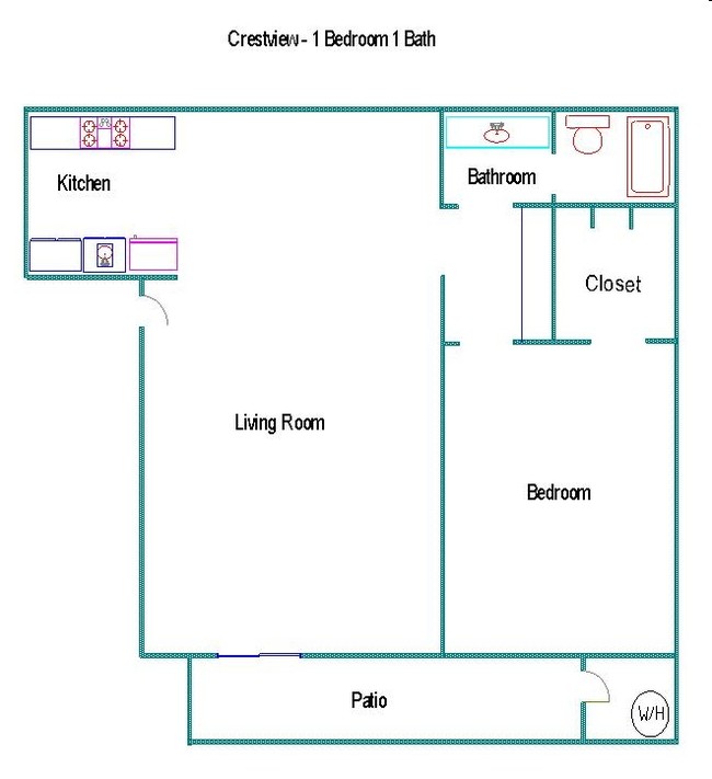 1HAB/1BA - University Village Apartments