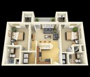 2 Bedroom-2 Bathroom