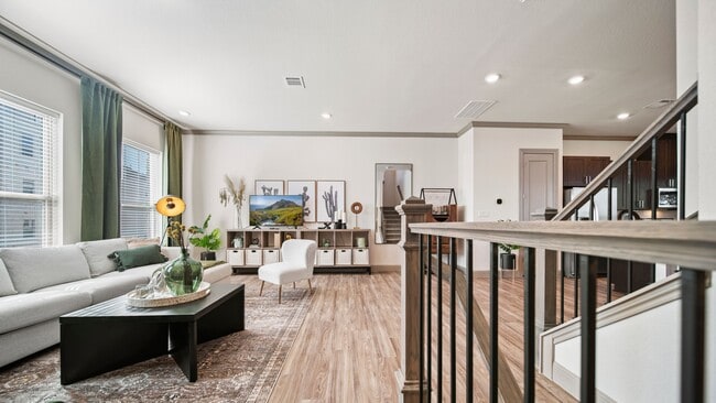 Model Home Living Room - The Summit Brownstones