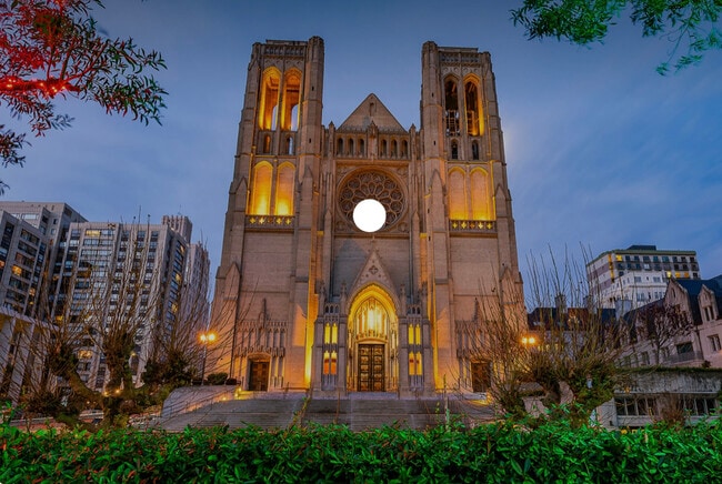 Grace Cathedral (Night) - 950 Pine St