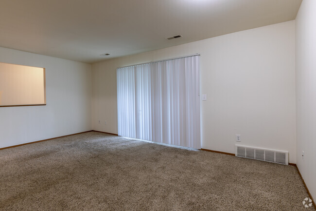 2BR 1,5 bá - 908SF, sala de estar - Glenview Gardens Apartments