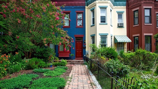 Logan Circle is filled with historic row houses