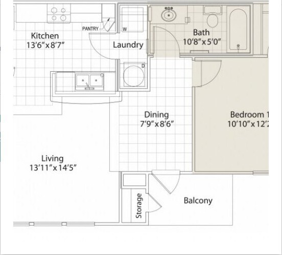 1.0 Dormitorio 1.0 Baño - Auburn Square