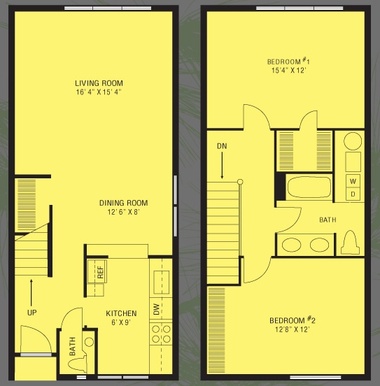 2BR/1.5BA - Pine Gate Apartments