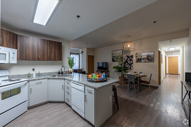 4HAB, 4BA - 1,227 ft² - Cocina - The Quad on Delaware