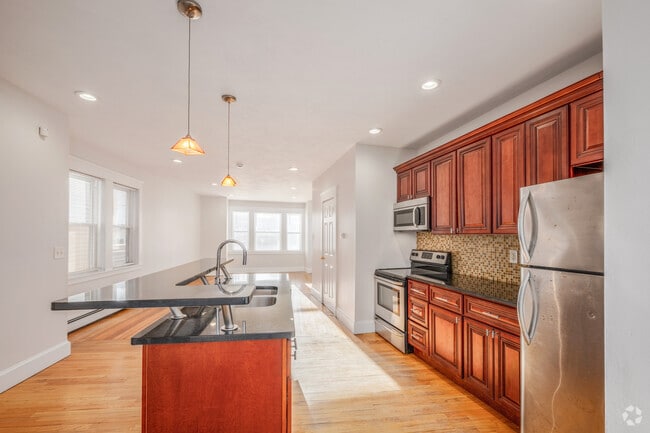 1BR, 1.5BA - 1,300SF - Kitchen - 98 Knight St Apartments