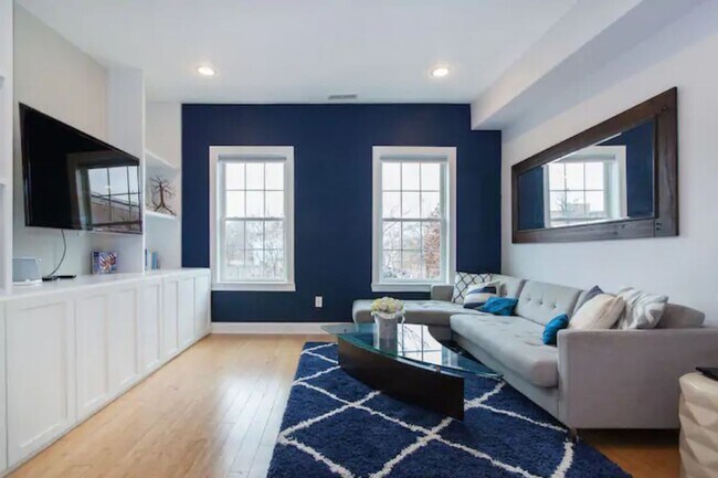 Living Room with Built-In Storage - 1223 4th Street Northwest