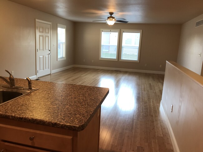 Front door opens into living, dinning, kitchen - open floor plan. - 107 Scenic Drive