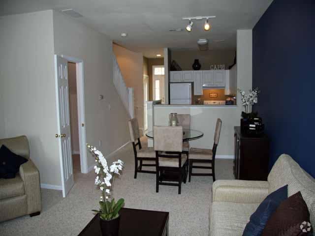 Magnolia Townhome Living Room/Dining Room - Estates at New Albany