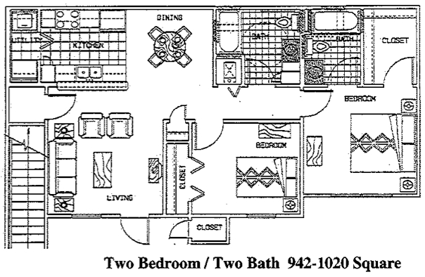 2HAB/2BA - Hampton Village Apartments