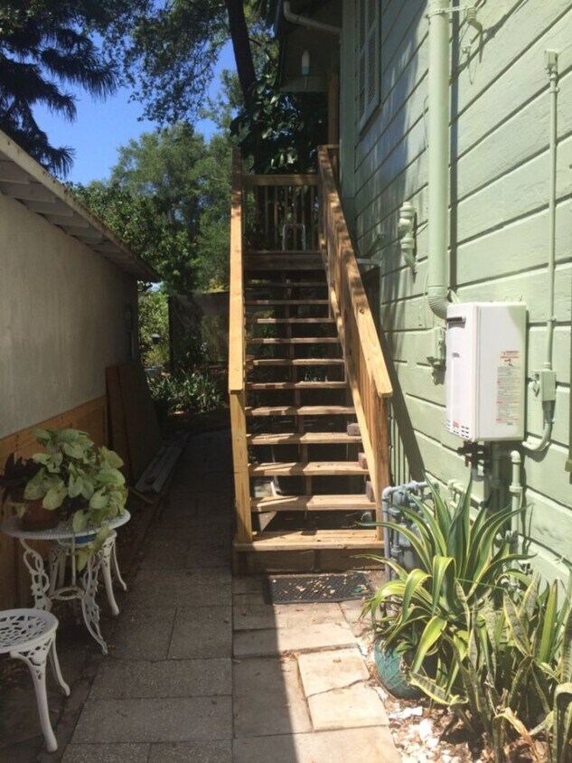 Stairs to Garage Apartment - 1620 10th St N
