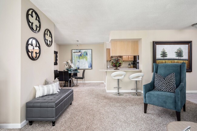 Open Floor Plan Living Area - Prospect Park Apartments