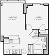 1 Bedroom 1 Bath- A04