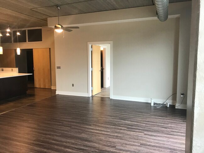 door to master bedroom from living room - 309 E 5th St