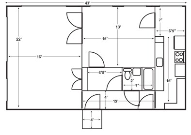 1HAB/1BA - Chasselton