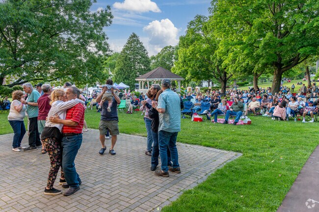 Locals enjoy Music Under the Stars, is a free concert series held in the summer in North Haven.