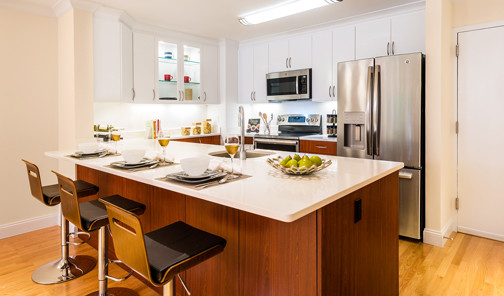 Newly renovated transitional style kitchen - 1443 Beacon