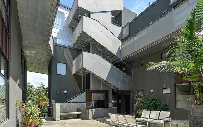 Condo building courtyard - 6501 San Pablo Ave