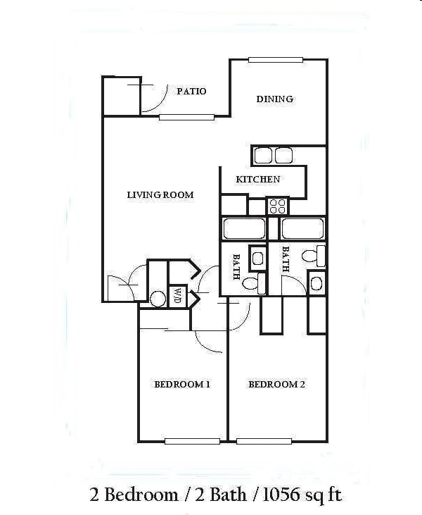2BR/2BA - Reedville Apartments