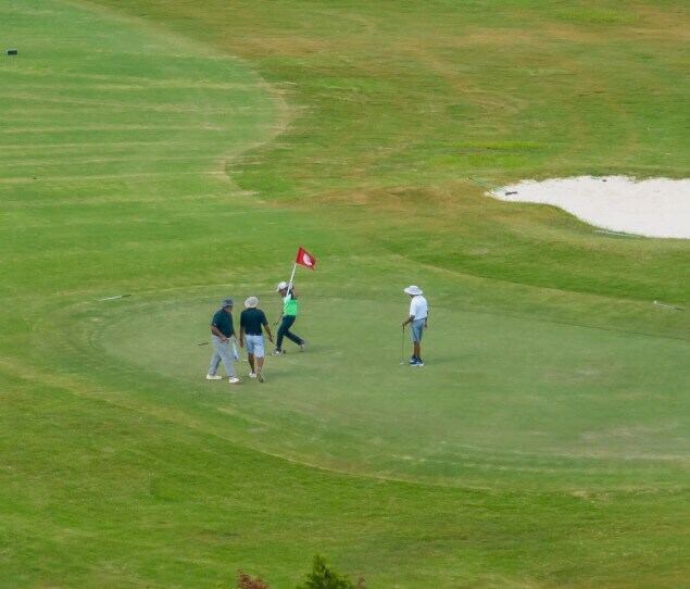 Residents enjoy an afternoon at Browns Mill Golf Course