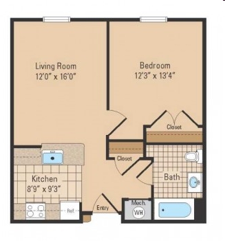 1HAB/1BA - Maple Shade Mews