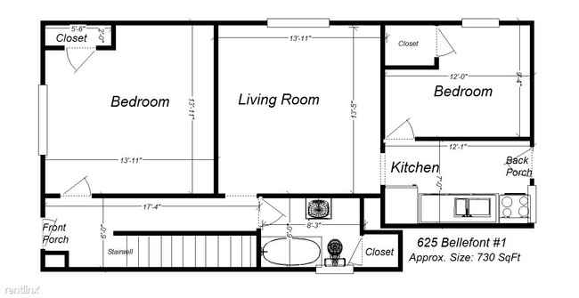 Building Photo - 2 br, 1 bath  - 625 Bellefonte St Apt 1