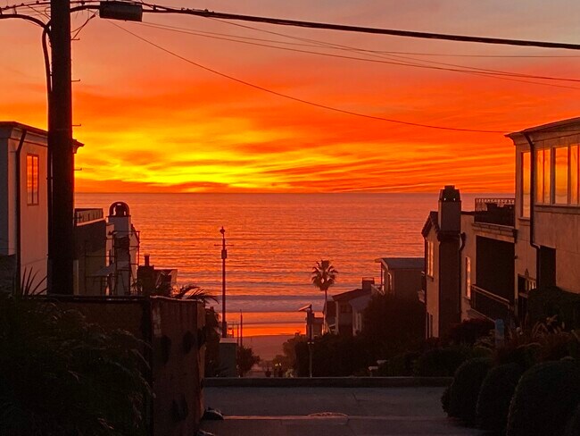 Sunset from our walkstreet - 323 31st Pl