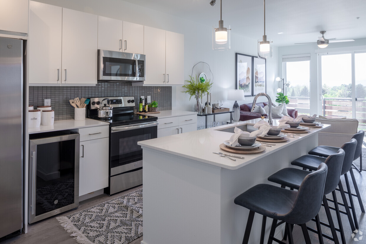 Una habitación, cocina abierta - Deco Apartments