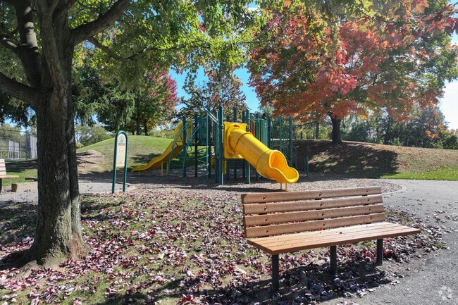 Your kids will love the playground Pioneer Park.