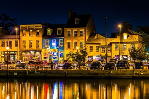 Fells Point at night. - 1000 Fell St