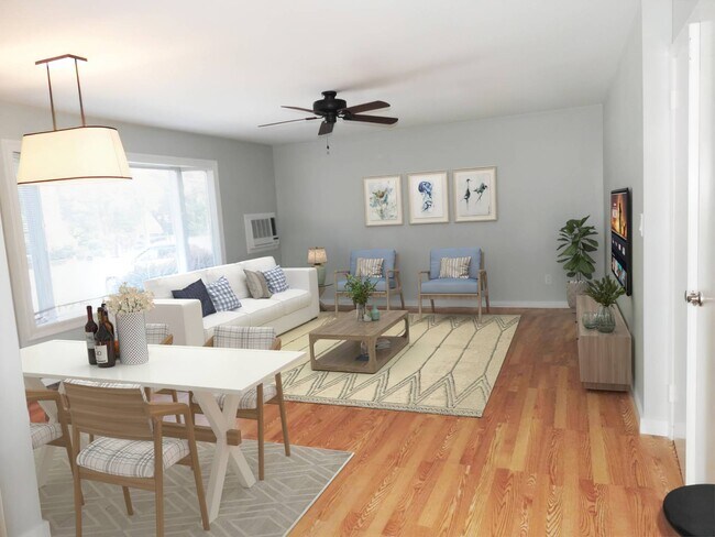 virtually staged living area - 43 Brushy Neck Ln