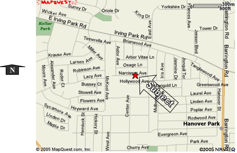 Location Map - 2081 Narcissus Ave