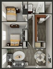 Belmont Run | Two Bedroom Floor Plan - Belmont Run Apartments