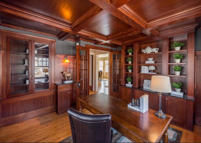 Wood Panelled study/3rd Bdrm - 1827 Kenwood Pky