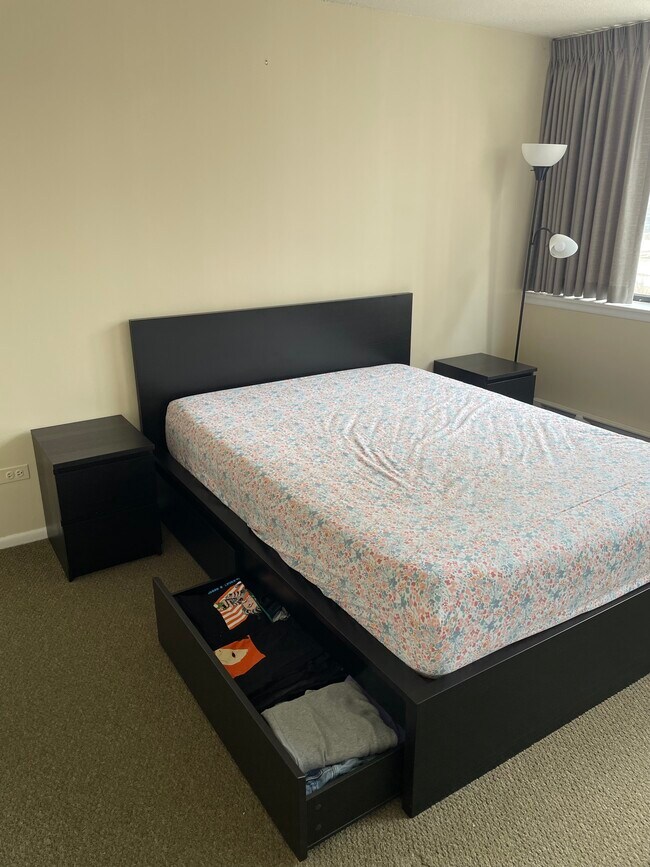 IKEA bed frame (bedside tables not included) - 3110 N Sheridan Rd