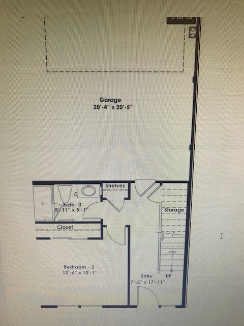Plano del primer piso - 11904 Mendenhall Ln