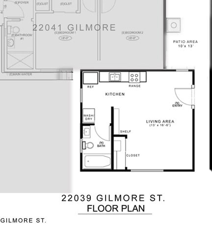 Plano de planta - 22039 Gilmore St