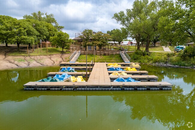 Enjoy some Paddle Boating at the lake in Southwest Wichita's OJ Watson Park.