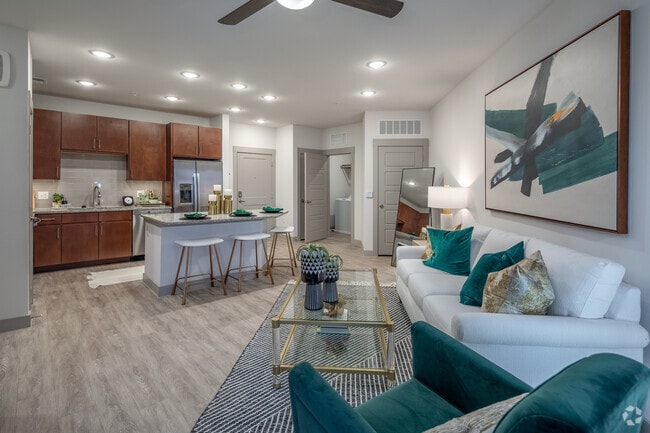 1BR, 1BA - A3 Alt - 851SF - Living Room - The Harper
